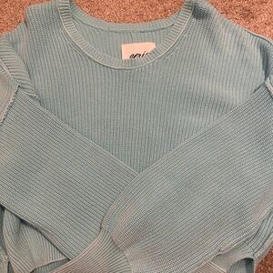 Women’s blue aerie sweater